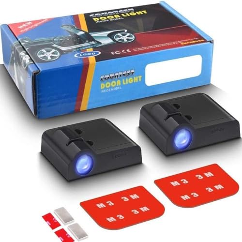Automaze Wireless Car Welcome Logo Shadow Projector Ghost Lights Kit Compatible for Tata Cars (Pack of of 2) - Image 1