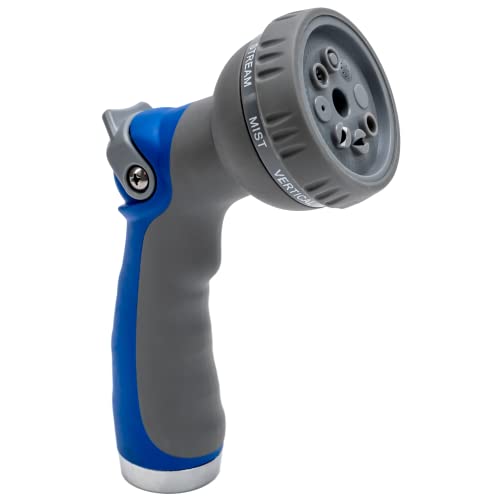 VIKING Hose Nozzle, Garden Hose Nozzle with 8 Spray Patterns, Adjustable Heavy Duty Thumb Control for Washing Car, Watering Plants, Washing Pets, and Home Use - Image 1