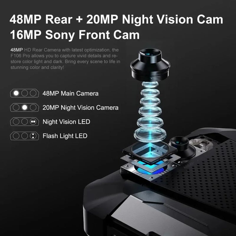 فوسيبوت هاتف ذكي fossibot F106 PRO - أسود - Image 5