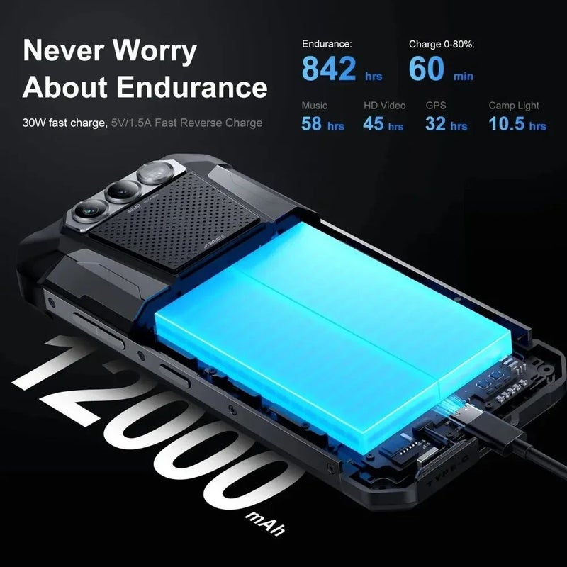 فوسيبوت هاتف ذكي fossibot F106 PRO - أسود - Image 2