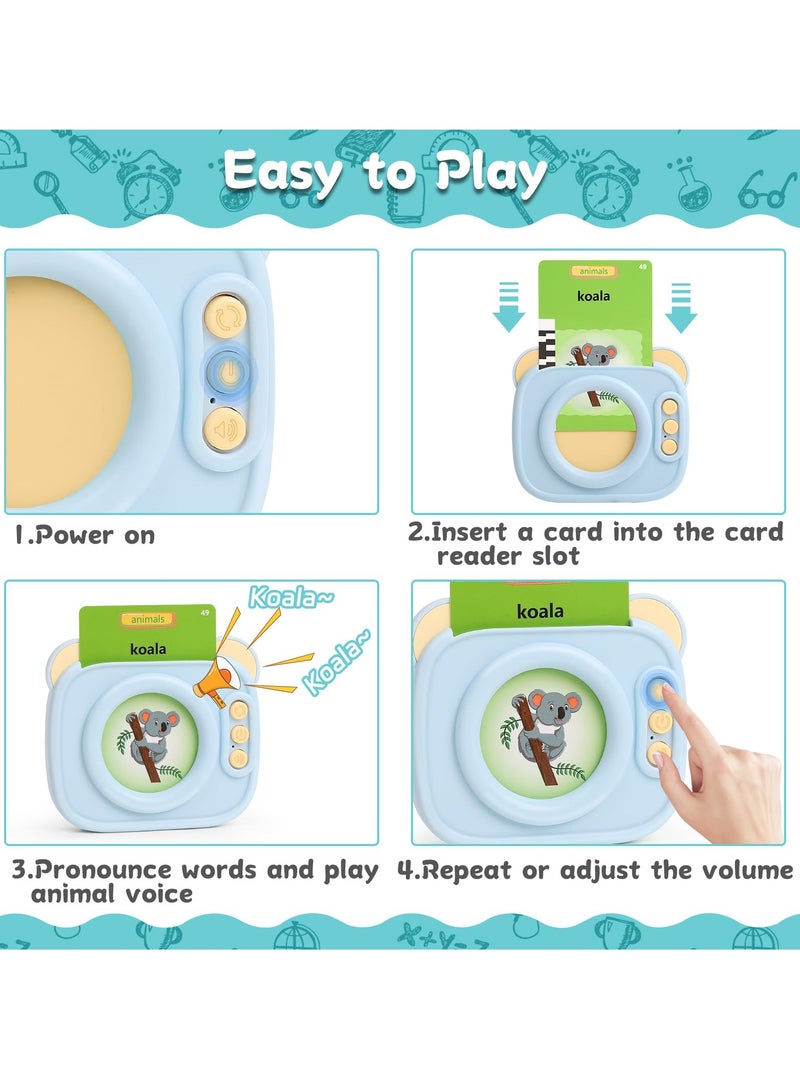 Interactive Flash Cards for Kid, Language Development Toys, Portable Speech Therapy Tools, Autism Learning Aids, Montessori Educational Toys with 224 Vocabulary Words, Sensory Learning Gifts - Image 5