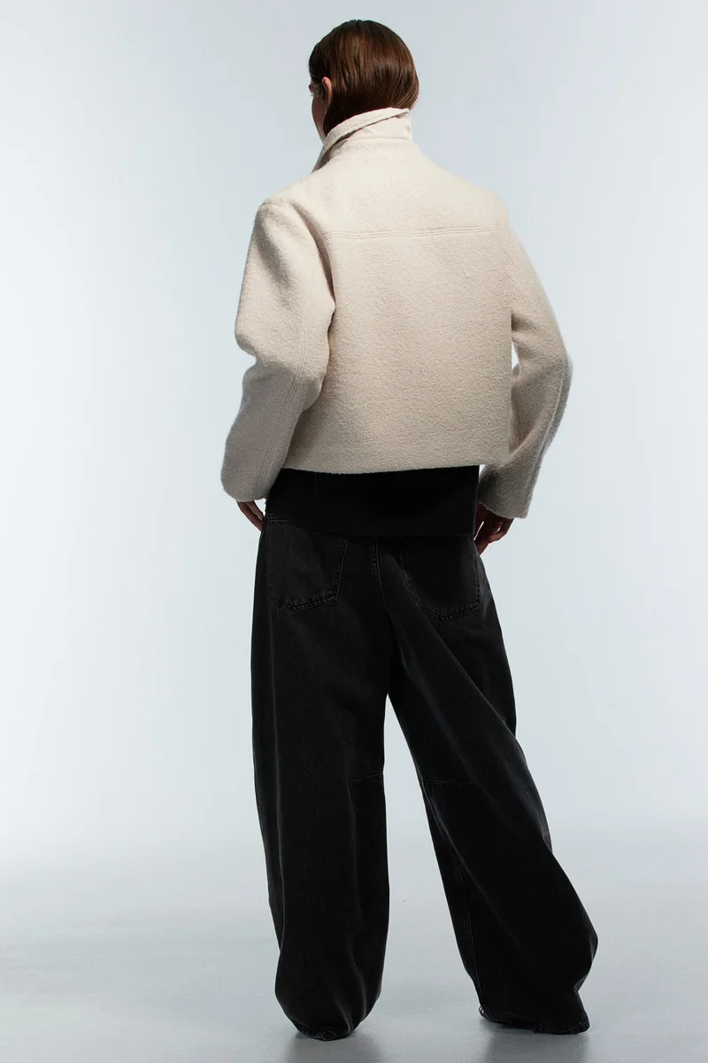 اتش اند ام جاكيت من نسيج بوكليه