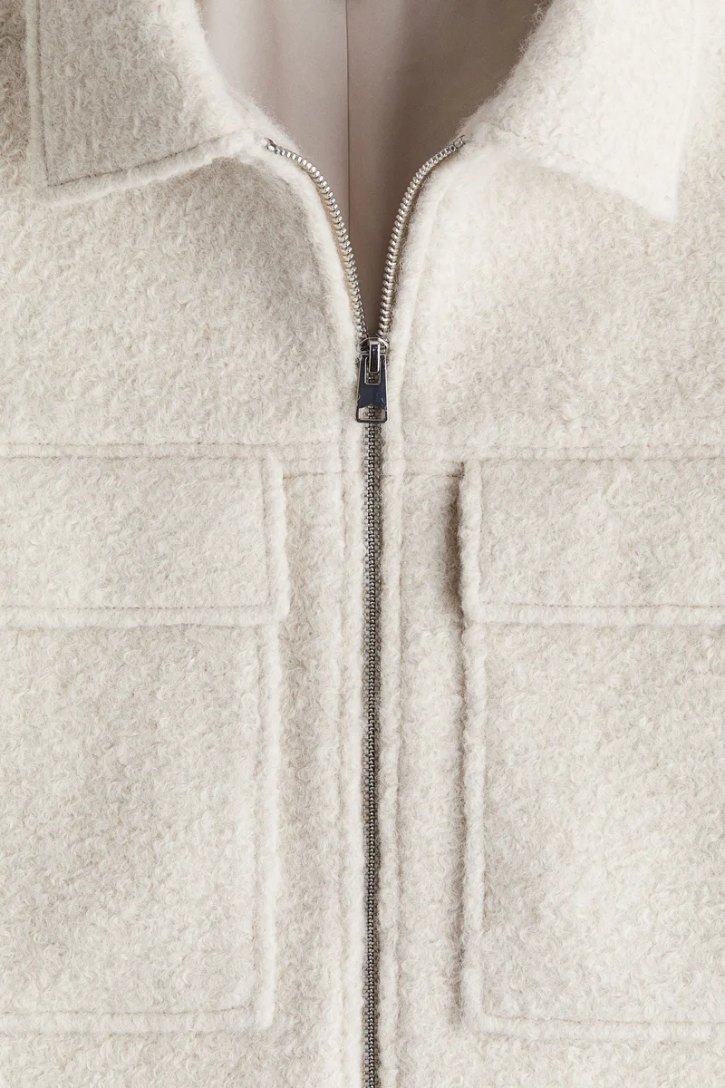 اتش اند ام جاكيت من نسيج بوكليه