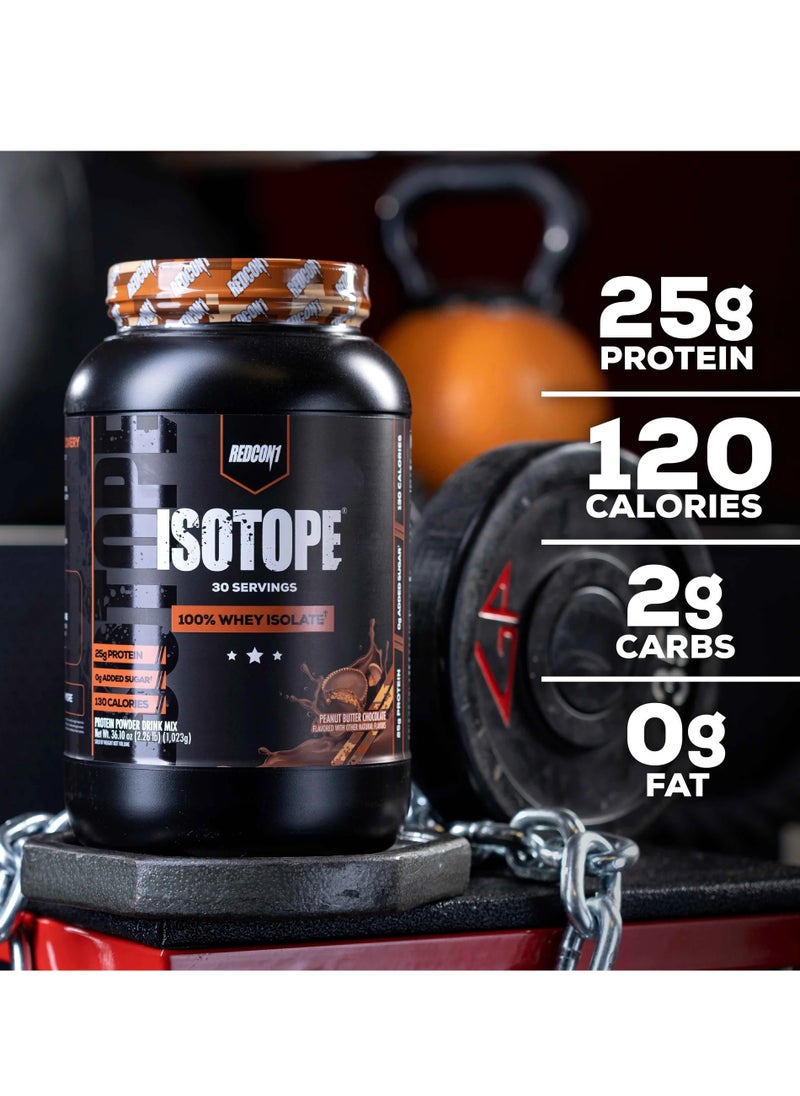 REDCON1 Redcon1 Isotope 100% Whey Isolate Peanut Butter Chocolate 5.34 lb  - Image 3