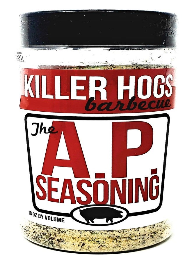 Killer Hogs مجموعة متنوعة من توابل الشواء من كيلر هوغز - توابل الشواء الأصلية، وتوابل الشواء الحارة، وتوابل AP - عبوة من 3 زجاجات - 16 أونصة لكل زجاجة - 48 أونصة إجمالاً - Image 4