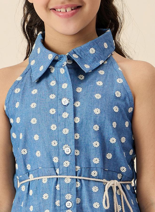 ستايلو بج فستان قميص بتطريز زهور ستايلو باغ - Image 5