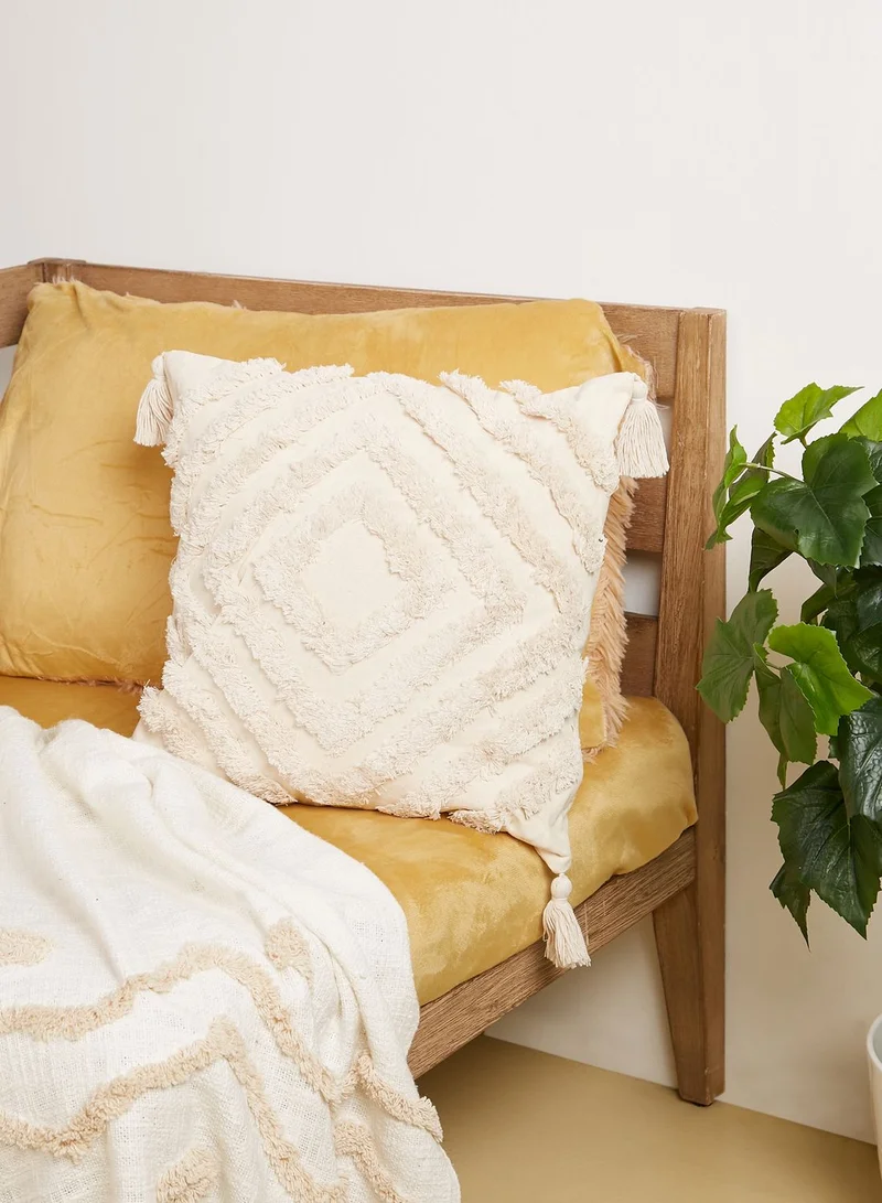 AURORA Tassel Cushion With Insert 45X45Cm