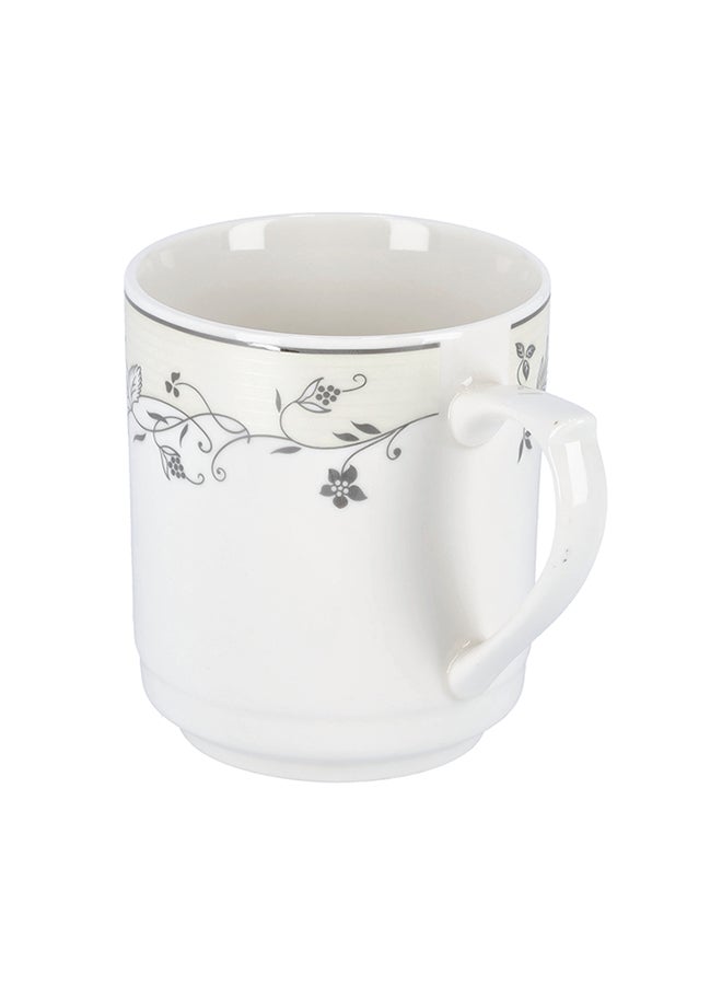 Royalford Bone Wave Coffee Mug White/Black 400ml - Image 1