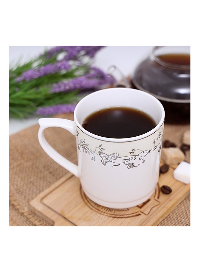 Royalford Bone Wave Coffee Mug White/Black 400ml - Image 5
