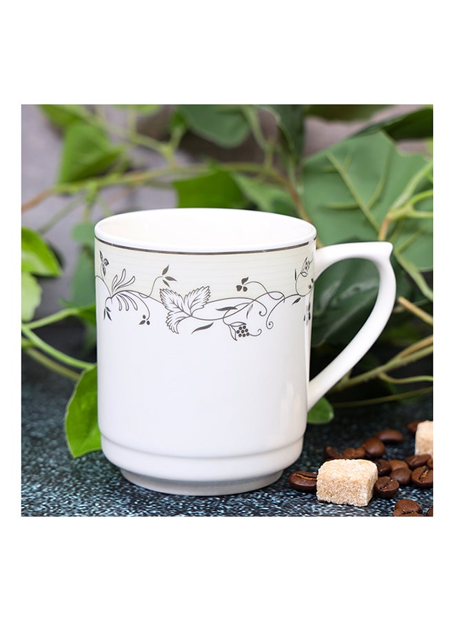 Royalford Bone Wave Coffee Mug White/Black 400ml - Image 2