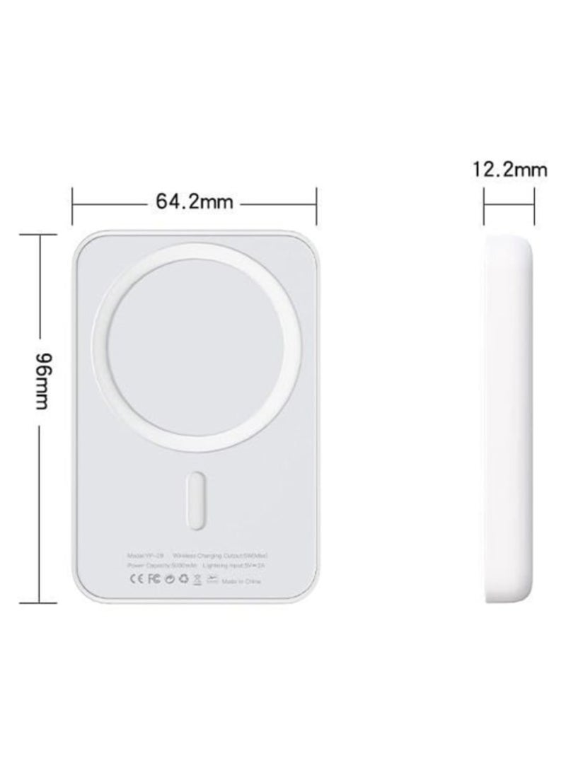 Yesido باور بانك لاسلكي 5000mAh مغناطيسي مات - Image 4