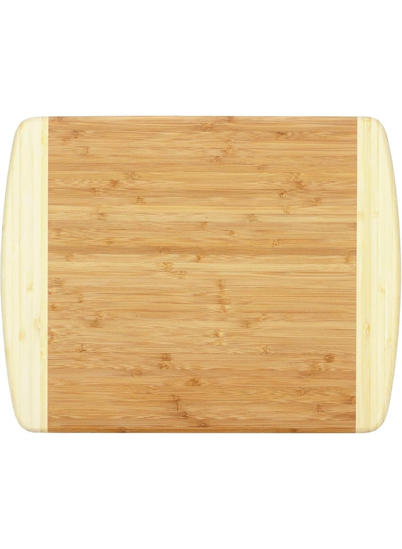 Totally Bamboo لوح تقديم وقطع من الخيزران توتاللي بانبو كاواي، 14" × 11.5"، لون طبيعي ثنائي - Image 1