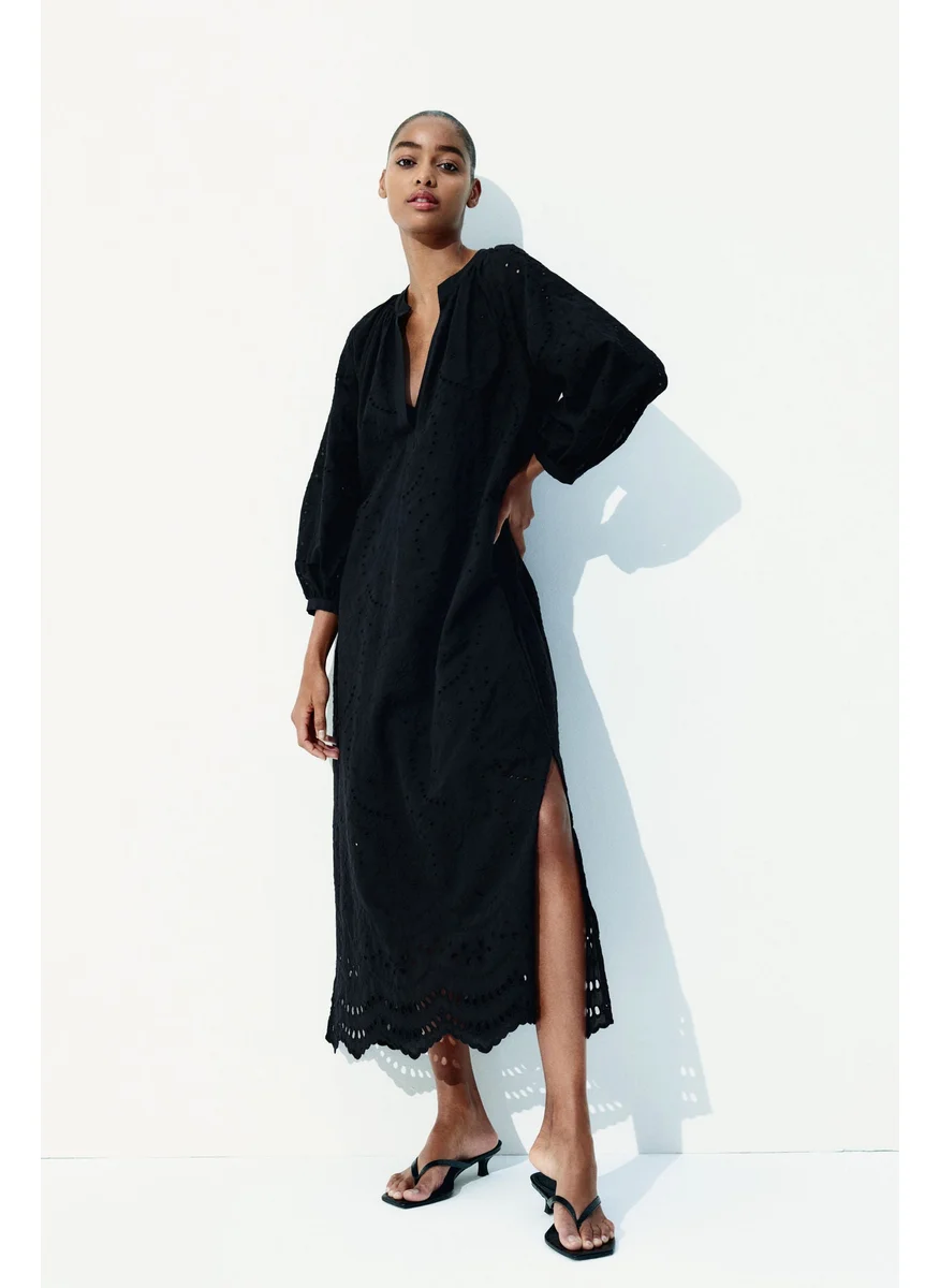 اتش اند ام Broderie Anglaise Tie-Belt Dress