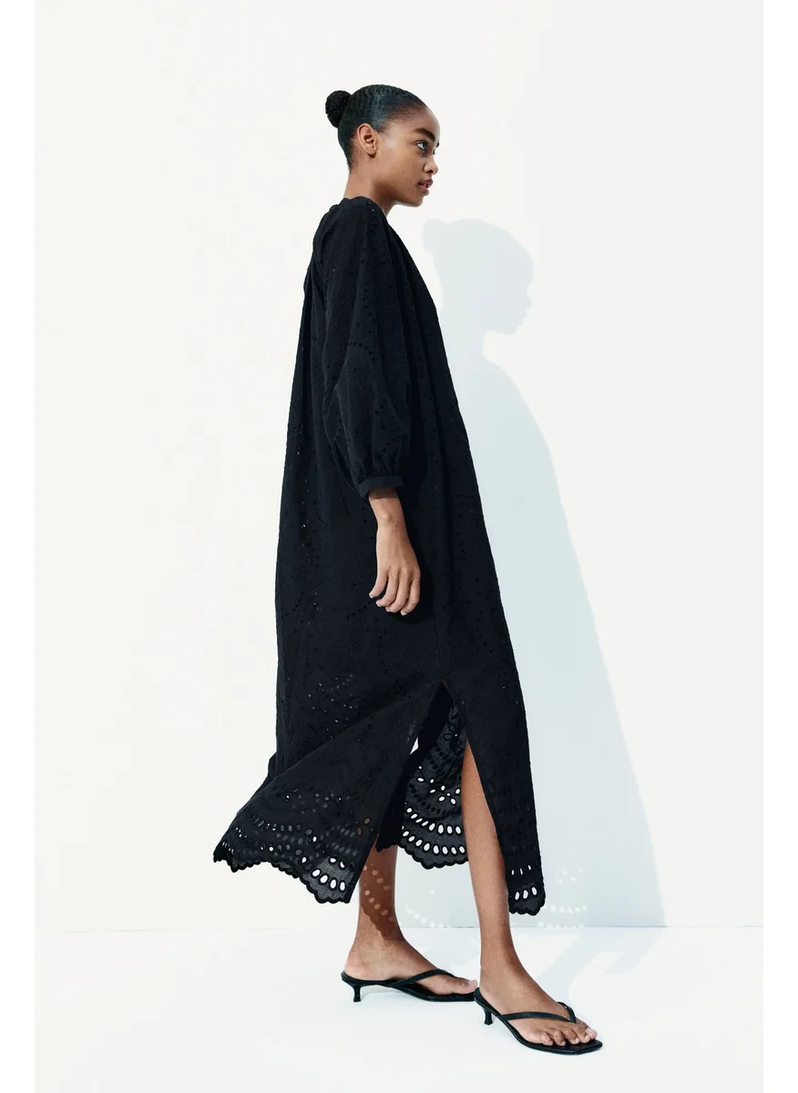 اتش اند ام Broderie Anglaise Tie-Belt Dress