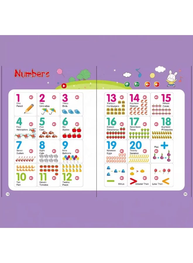صندوق العاب كتاب إلكتروني لتعلم اللغة الإنجليزية، حروف اللغة، كلمات، أرقام، لعبة تعليمية للأطفال  - Image 2
