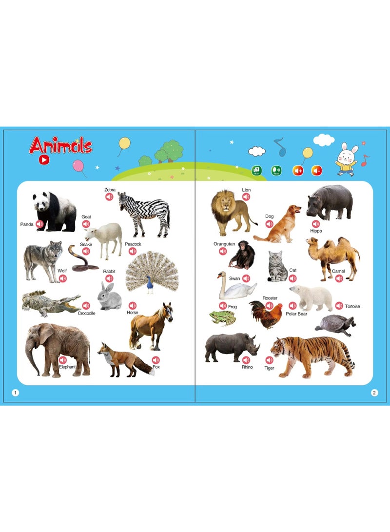 صندوق العاب كتاب إلكتروني لتعلم اللغة الإنجليزية، حروف اللغة، كلمات، أرقام، لعبة تعليمية للأطفال  - Image 5