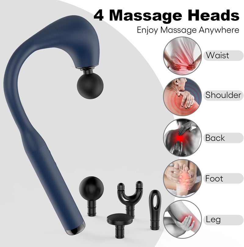 Fronnor Revolutionary U-Shaped Massage Gun Back Massager for Pain Relief Deep Tissue Body Massager for Neck,Shoulder,Leg-Reach Every Muscle with Ease - Image 5