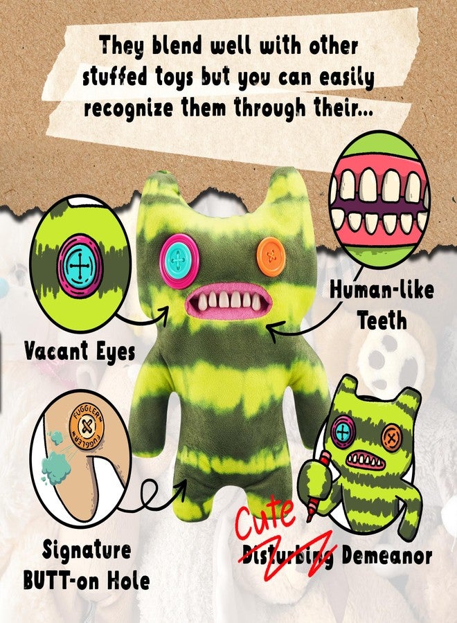 فاجلار لعبة فغلر الأصلية المضحكة على شكل وحش قبيح محشوة، 9 بوصات، وحش مختبري غير متوافق ومتردد - Image 3