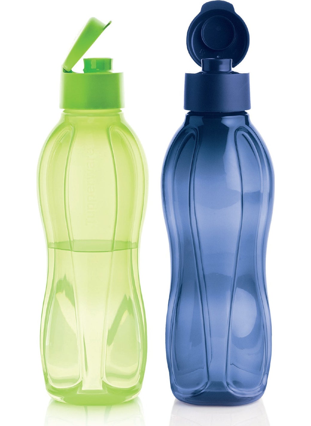 Tupperware Eco Bottle 1 Liter Navy Blue And 1 Liter Green Drinker  - Image 1