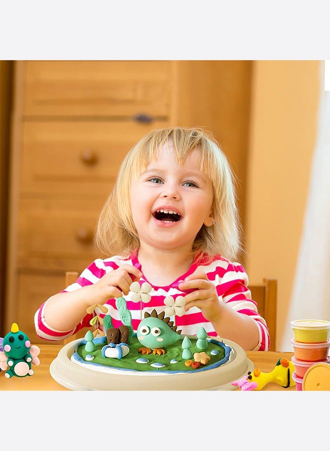 J&J 36 Colors DIY Playdough Fluffy Foam Clay Set for Kids Education Ultra-Light Modeling Clay Interactive Toys with Tools and Funny Accessories - Image 4