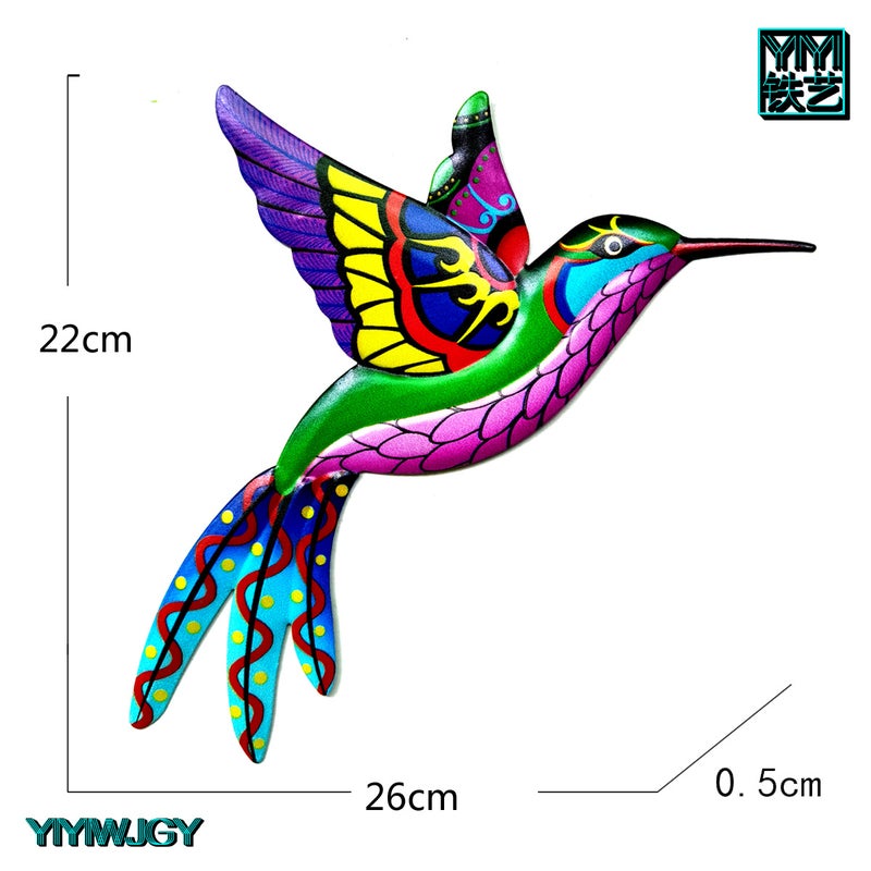 New Iron Hummingbird Home Pendant Decoration Hardware Crafts Metal Products - Image 4