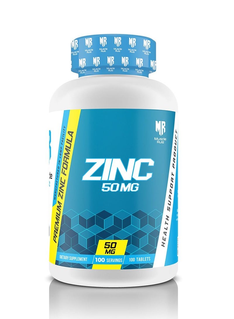 Muscle Rulz ZINC 50 mg 100 Tablets