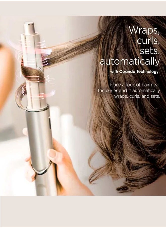 Tornado Keratiner Airwrap multi-styler Air Drying & Styling System with Ultimate 5-Piece Accessory Pack of Auto-Wrap Curlers, Oval Brush, Paddle Brush & Concentrator Attachments, White  - Image 4