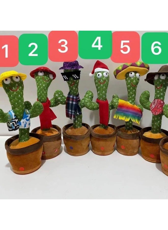 Internet Celebrity's Same Dancing Cactus Magic Cactus Can Twist Sing And Dancing Kidsren's Baby Birthday-Specifications:Rechargeable Hat And Scarf  - Image 4