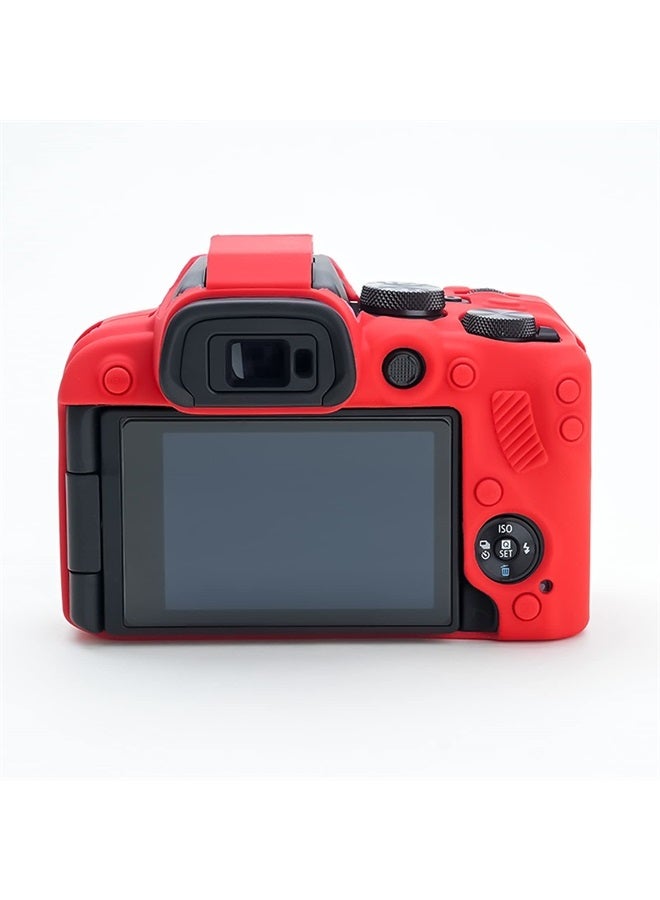 Rieibi EOS R10 Camera Case - Silicone Case for Canon eos R10 Digital Camera - Protective Cover Silicone for Canon R10 - Red - Image 5