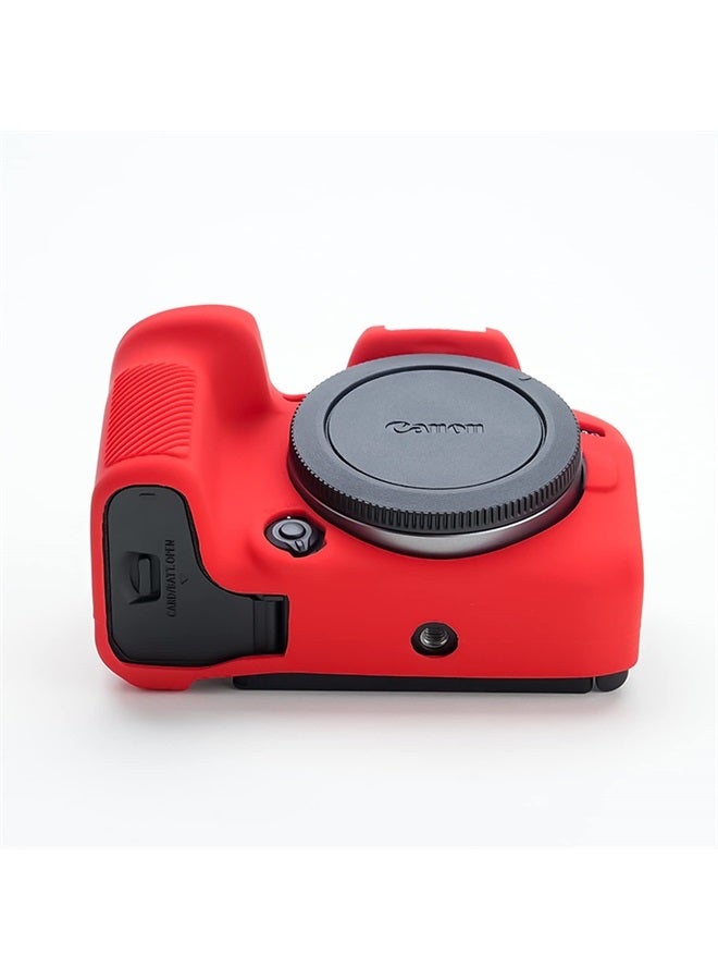 Rieibi EOS R10 Camera Case - Silicone Case for Canon eos R10 Digital Camera - Protective Cover Silicone for Canon R10 - Red - Image 4
