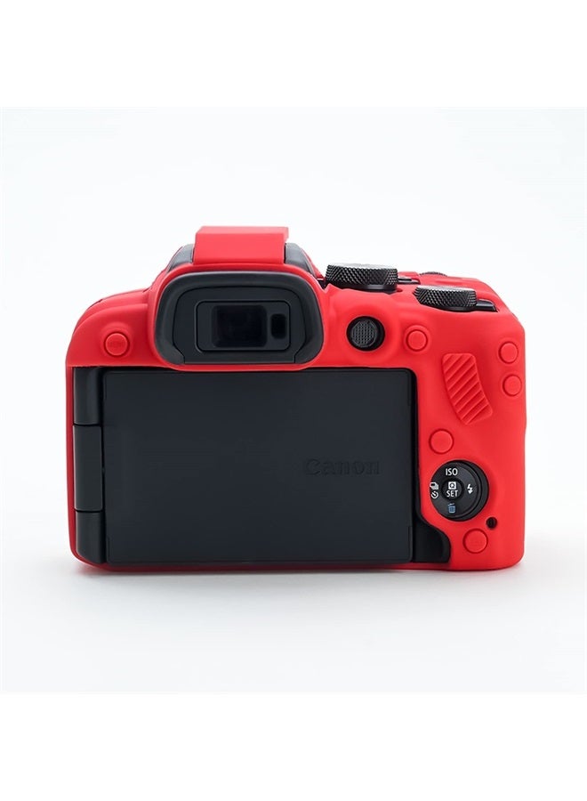 Rieibi EOS R10 Camera Case - Silicone Case for Canon eos R10 Digital Camera - Protective Cover Silicone for Canon R10 - Red - Image 2