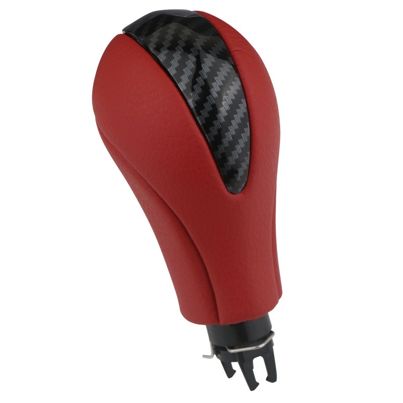 مقبض تغيير السرعة APPERFiT لناقل الحركة الأوتوماتيكي 34910JK03A 349101LA6C متوافق مع إنفينيتي EX35 FX35 FX50 G25 G35 G37 Q60 QX50 QX56 QX70 ألياف الكربون الحمراء