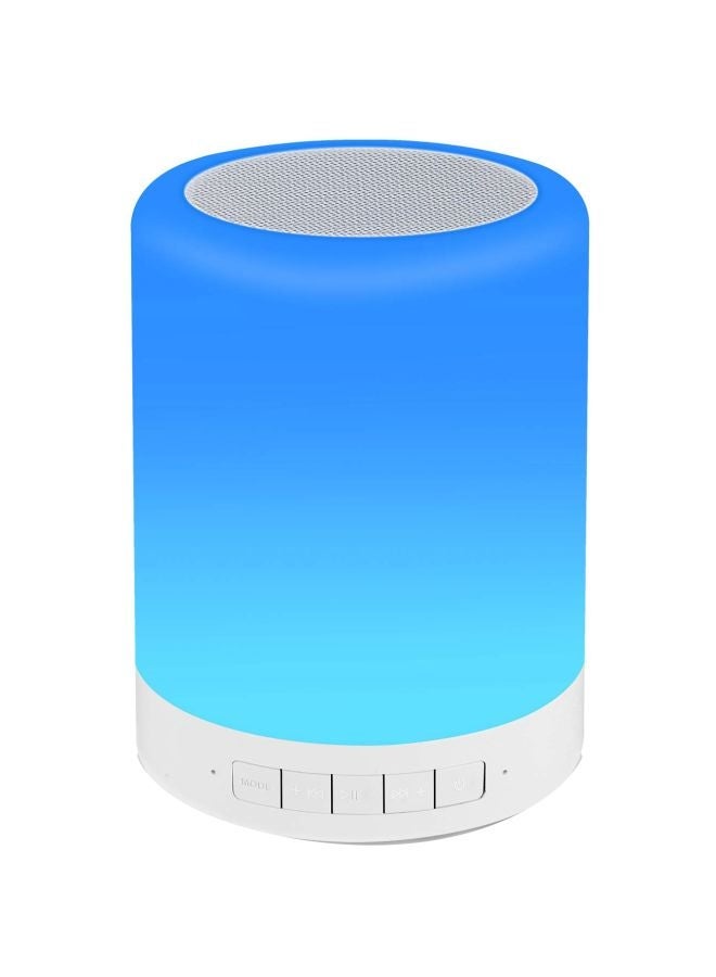 NIBEMINENT Portable Bluetooth Speaker Blue/White - Image 1