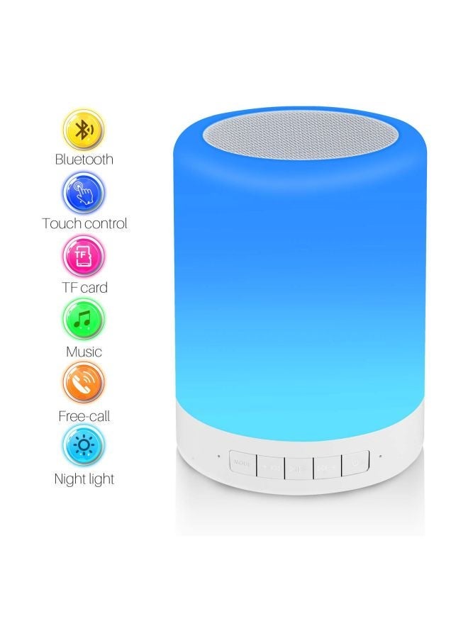 NIBEMINENT Portable Bluetooth Speaker Blue/White - Image 2