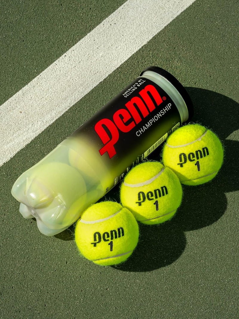 PENN Championship Tennis Balls - Extra Duty Felt Pressurized Tennis Balls - 24 Cans, 72 Balls - Image 2