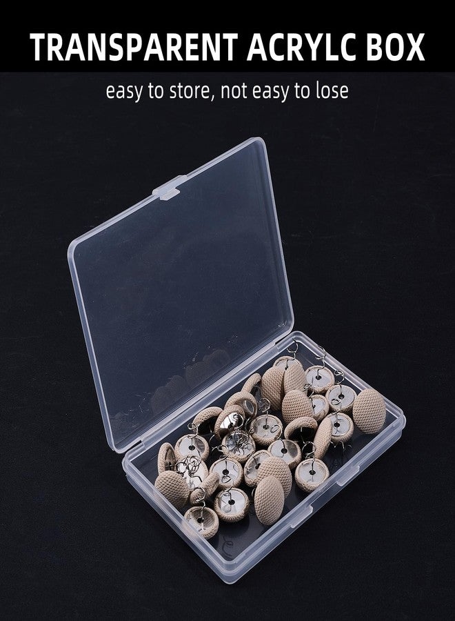 NICENEEDED 30 Pcs Fabric Covered Button Twist Pins, Upholstery Tacks Headliner Pins, Sofa Cover Twist Pins Dust Ruffle Pins Bed Skirts Pin for Sofa Slipcovers Armrest Covers and Bedskirts - Image 3