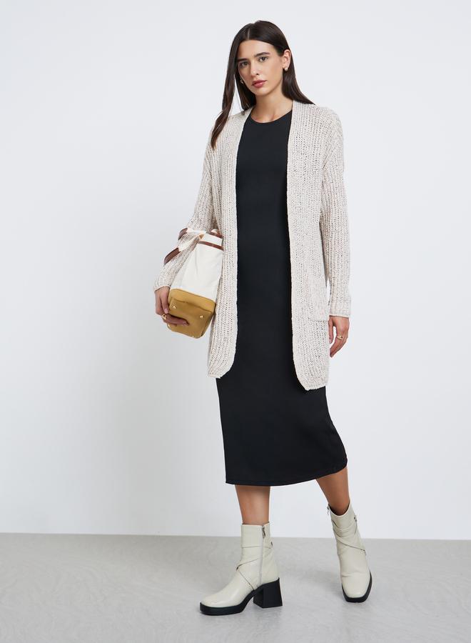 ستايلي كارديجان محبوك بتفاصيل جيب - Image 2