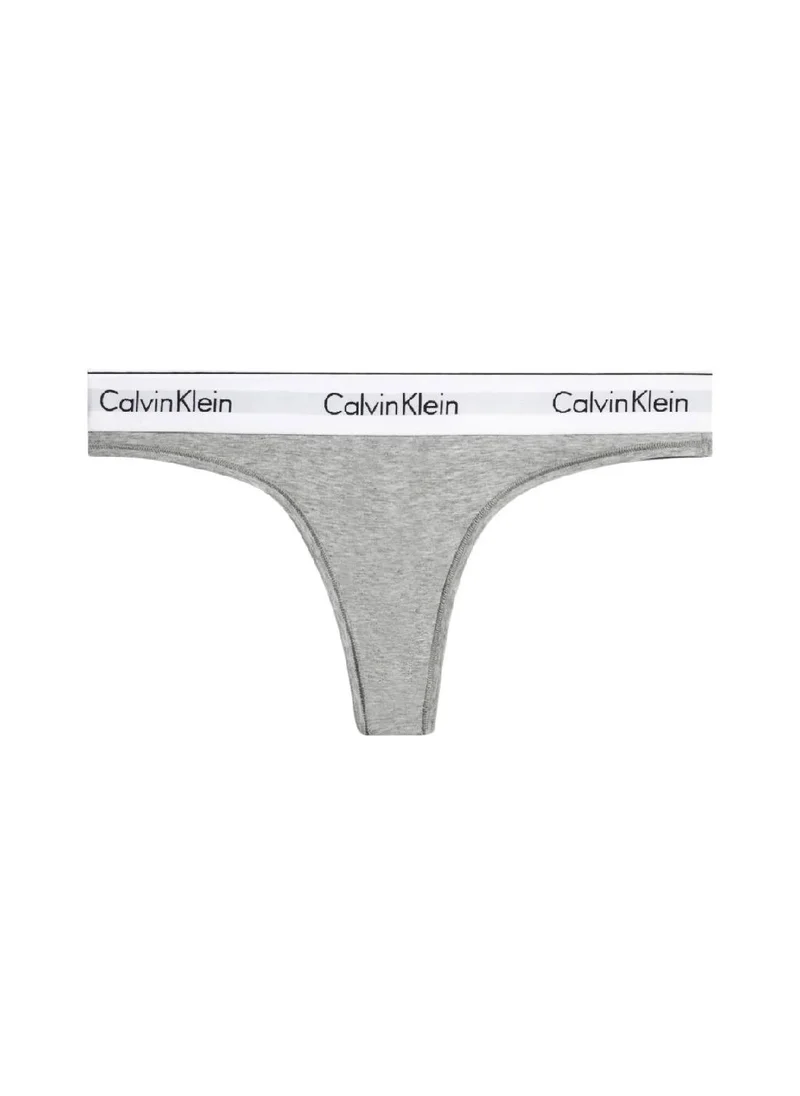 CALVIN KLEIN Women's Thong - Cotton Blend, Grey