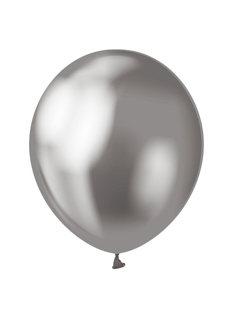 GODAN Chrome Graphite Platinum Latex Balloons 30 cm 7-Pack - Image 1