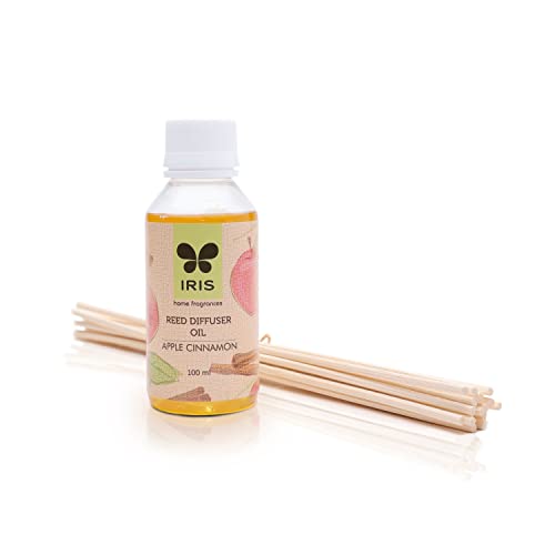 Iris Reed Diffuser Refill Pack Apple Cinnamon Fragrance 100ml - Image 1