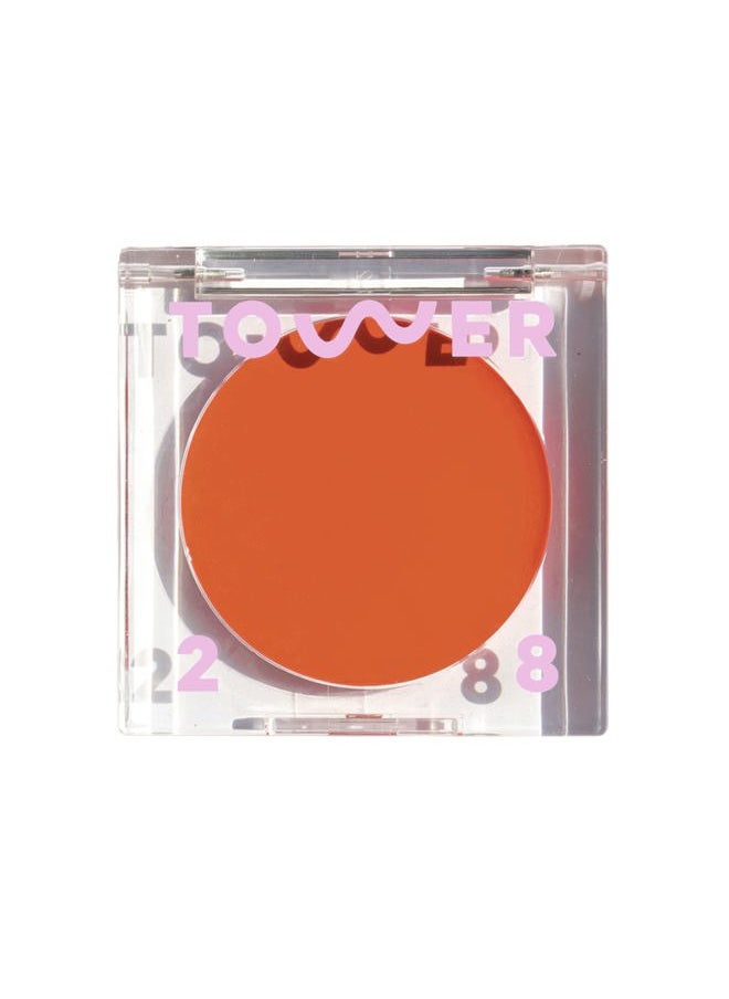TOWER 28 Beauty BeachPlease Cream Blush for Cheeks and Lips - Multi-Purpose Lip and Cheek Tint in Orange Blush - for Sensitive Skin – Color GOLDEN HOUR, Luminous Finish  - Image 1