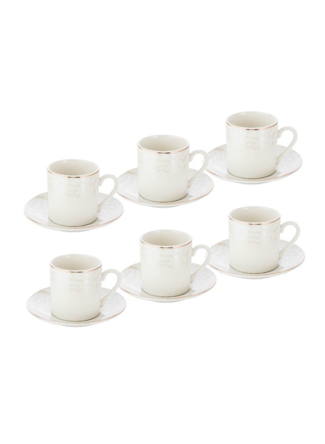 دانيا ☕✨ طقم فناجين قهوة تركية مع صحون – 6 فناجين + 6 صحون | يكفي 6 أشخاص ✨ - Image 2