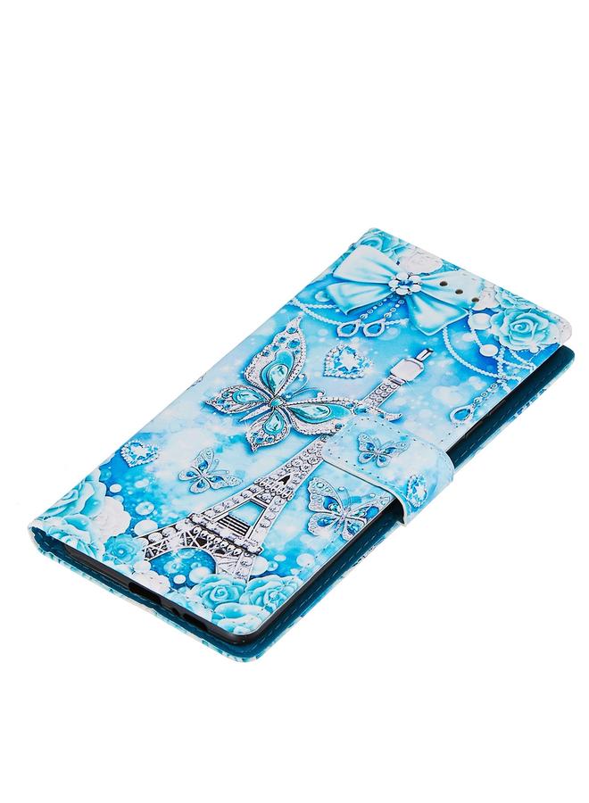 Zaboon Case For Galaxy A91 Colored Drawing Pattern Plain Weave Horizontal Flip Leather Case with Holder & Card Slot & Wallet&Lanyard - Image 5