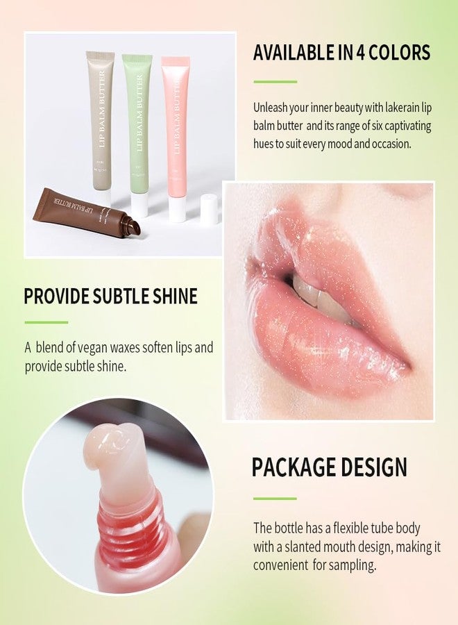 Sokgo Summer Lip Glossy Butter Lip Balm, Lip Gloss Set, Soothing Lip Skincare, Instant Moisture, Lightweight, Nourish, Hydrate, Moisturizing Tint, Non-Sticky, Long-lasting (4Colors, Large) - Image 3