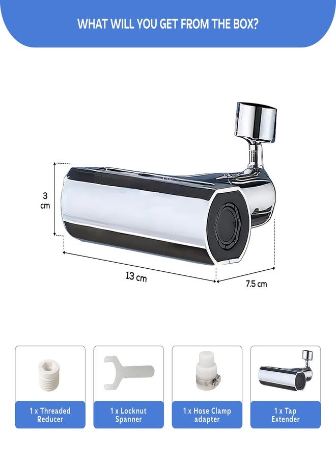 MIORAH Kitchen Tap Extender - 360° Rotating Faucet Extension for Kitchen Sink | Water Saving & Easy Install - Image 2