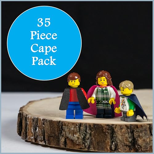 Brick Loot Superhero Capes for Mini Figures – 35 Piece Cape Set for Lego Minifigures, Action Hero Accessories for Boys & Girls, Building Toy Kit Compatible with Major Brands, Gift for Kids Ages 6+ - Image 3