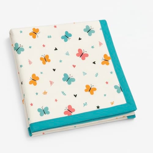 HANUSH 6-Ply Muslin Baby Blanket | 100×100 cm Soft & Breathable Cotton Muslin Blanket for Newborns & Toddlers | Baby Swaddle Blanket | Unisex | Lightweight AC Blanket, Swaddle & Play Mat - Image 1