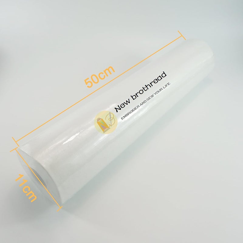 New brothread Cut Away Machine Embroidery Stabilizer Backing 20" x 25 Yd roll - Medium Weight 2.5 Ounce - Cut into Any Sizes - for Machine Embroidery and Hand Sewing - Image 2