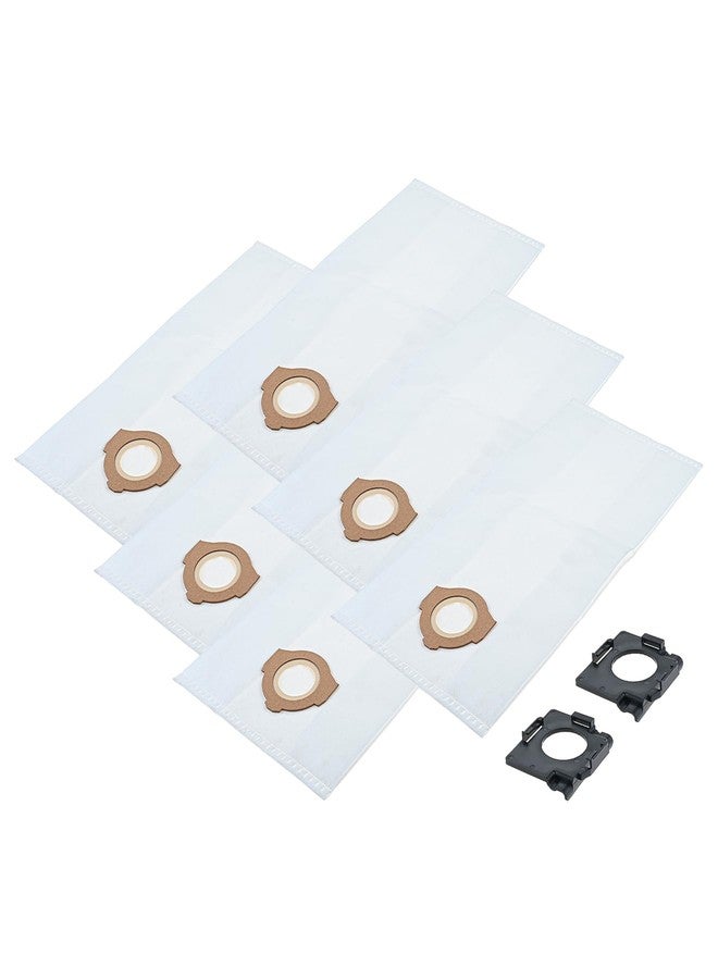 Hicello 6 Pack 49-90-2016 Fleece Dust Bags Compatible with Milwaukee 0960-20 M12 & 0970-20 M18 PACKOUT Vacuum | Reusable 600D | Fits M12 FUEL 1.6 Gal & M18 FUEL 2.5 Gal Wet/Dry Vac (0960-21) with 2 Holders - Image 1