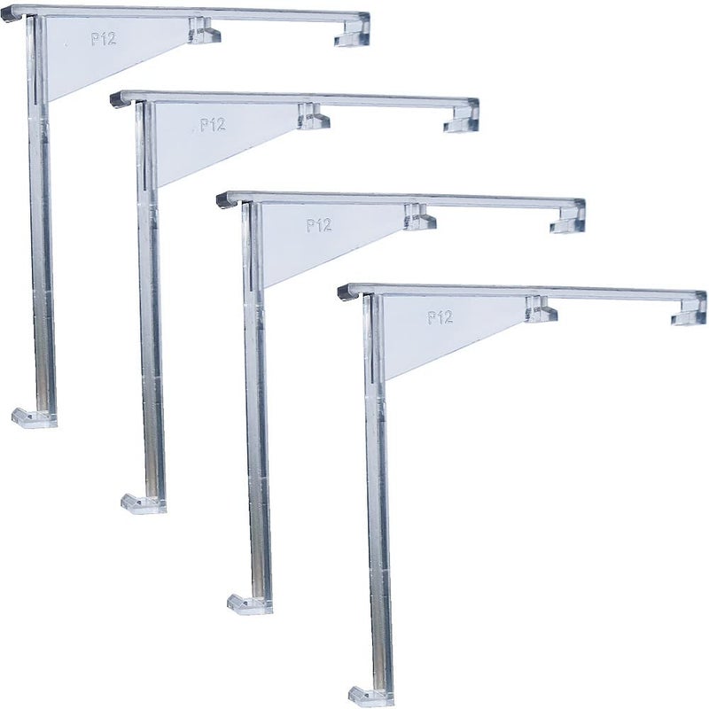 4pcs Valance Clips 35 Clear Vertical Blind Hidden Retainer Holder Installation Bracket with Built in Valance Outside Mount The headrail Size Measured 1538mm in Top